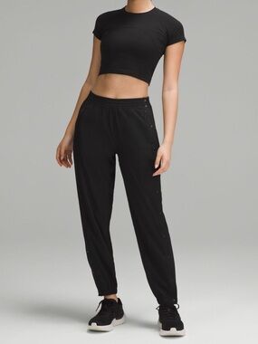 Lululemon Tear-Away Mid-Rise Track Pants Black Size 8